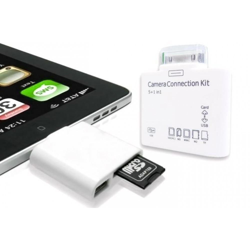 Adattatore per iPad USB Memory card 5in1 30pin