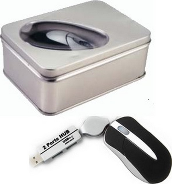 Mouse USB retrattibile