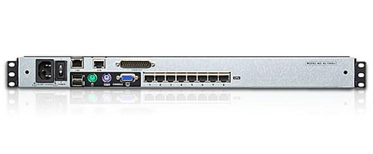 Switch KVM Cat.5E/6 Over IP a 8 porte con LCD 19'' Dual Rail, KL1508AIN ATEN - immagine 2