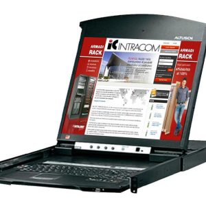 Switch KVM Cat.5E/6 a 8 porte con LCD 19'' Dual Rail, KL1508AN ATEN