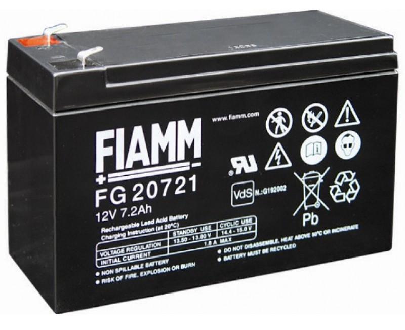 Batteria al Piombo 12V 7,2Ah (Faston 4,8mm) FIAMM