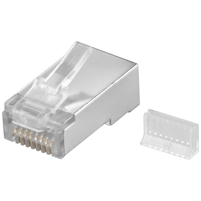 Plug Cat. 5E RJ45 per Cavo Tondo STP con Inseritore INTELLINET - immagine 2