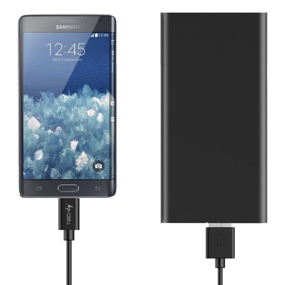 Cavo High Speed USB a MicroUSB Reversibile 1m Nero TECHLY - immagine 6