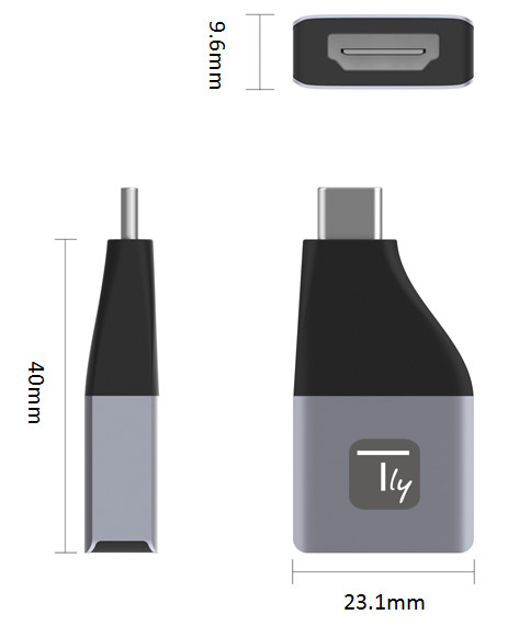 Adattatore da USB-C&trade; a HDMI 4K/60Hz con HDR TECHLY - immagine 3