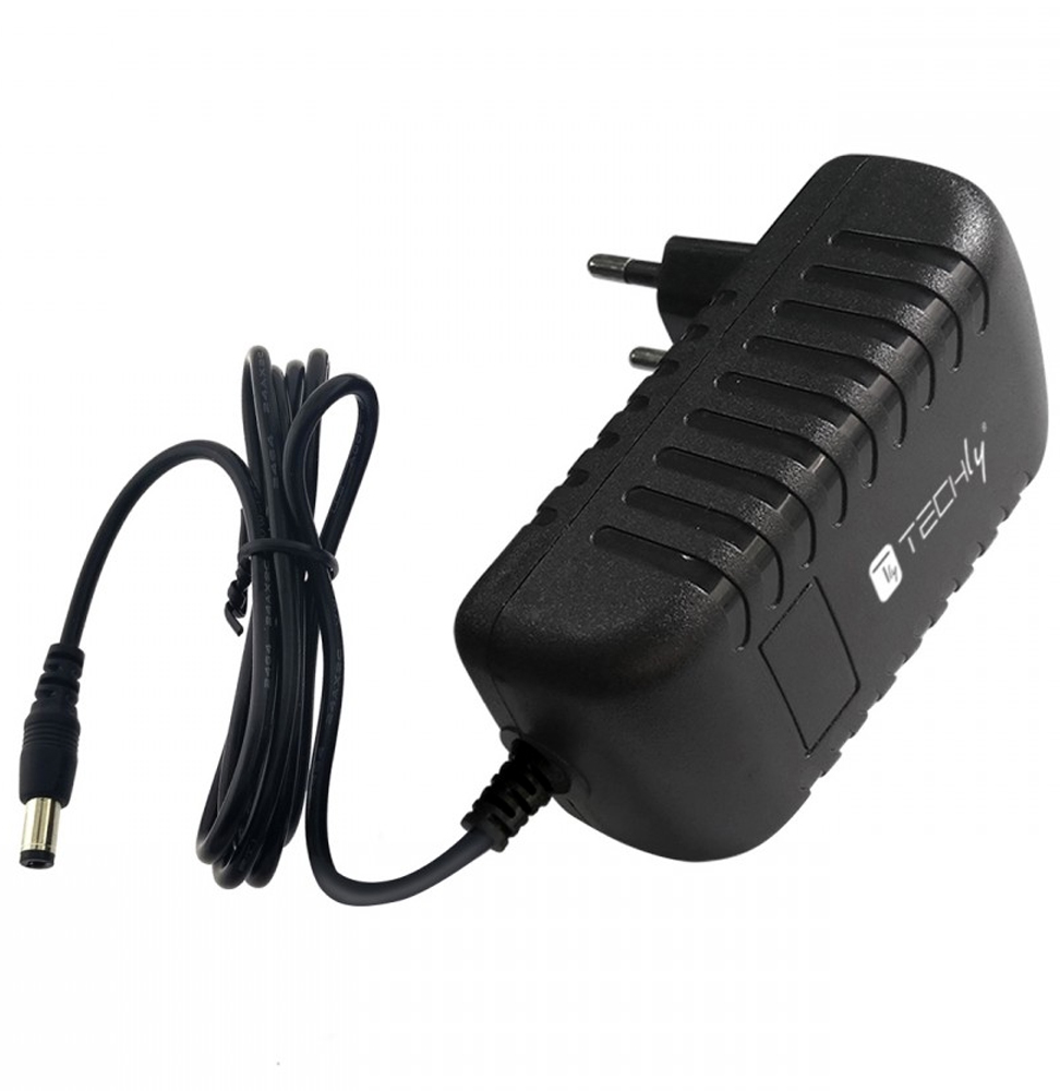 Alimentatore Universale 12V 1000mA Plug 5.5 x 2.1mm Nero TECHLY - immagine 3