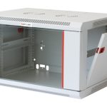Armadio Rack 19'' a muro - 9 unità - Profondità 600mm - Grigio INTELLINET