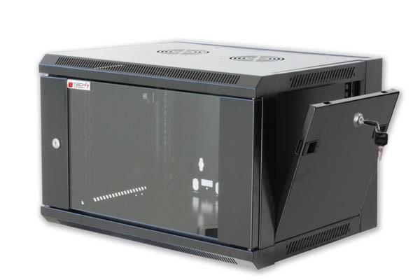 Armadio Rack 19'' a muro 9 unità prof.450 Nero da Assemblare Techly TECHLY PROFESSIONAL - immagine 4