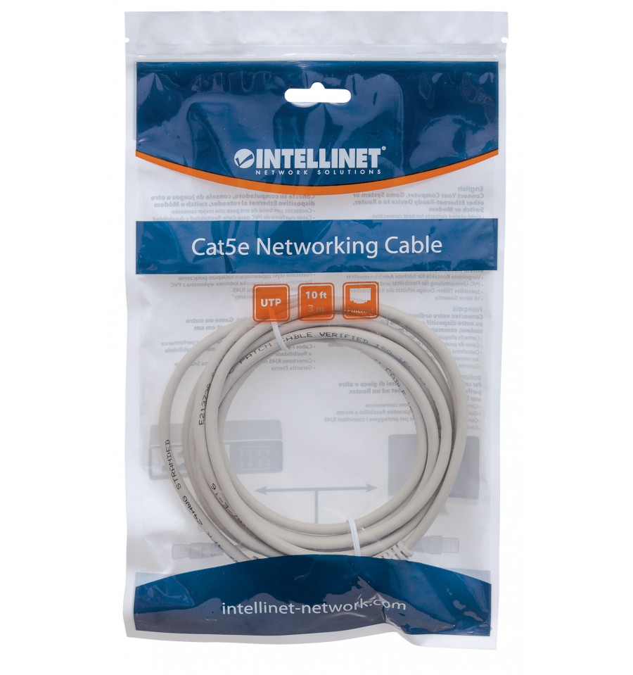 Cavo di rete Patch in CCA Schermato Cat. 5e Grigio F/UTP 0,25 mt - immagine 2