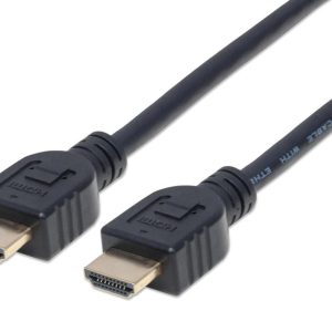 Cavo HDMI CL3 High Speed con Ethernet A/A M/M 1m Nero