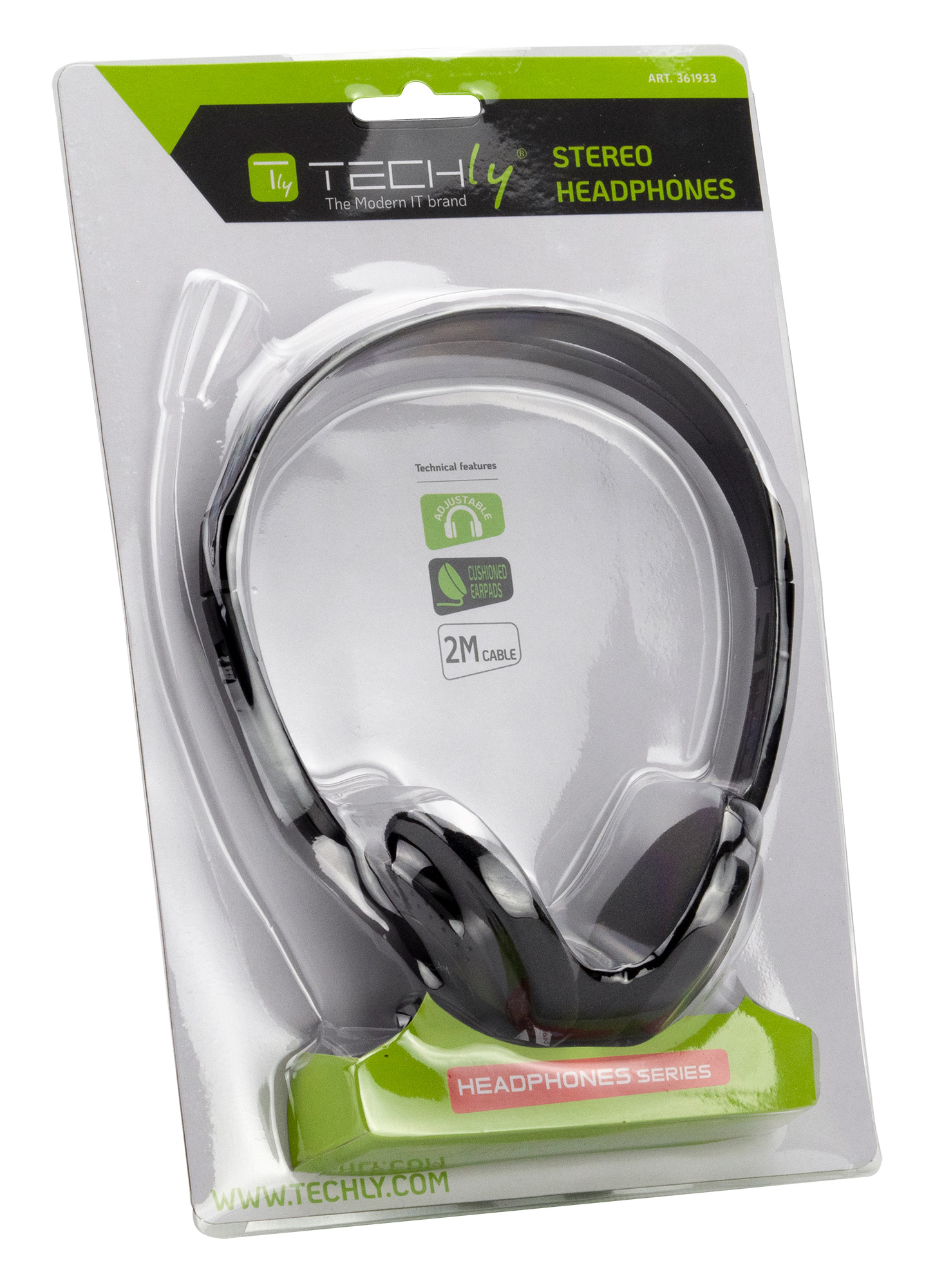 Cuffia Stereo con Auricolari Imbottiti TECHLY - immagine 2