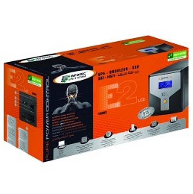 Gruppo di Continuità UPS E2 800VA Line Interactive Onda Sinusoidale INFOSEC - immagine 2