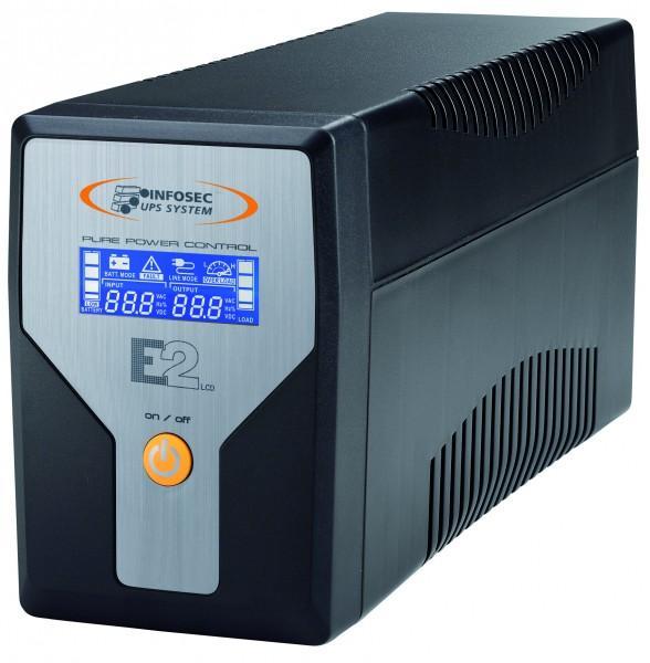 Gruppo di Continuità UPS E2 800VA Line Interactive Onda Sinusoidale INFOSEC