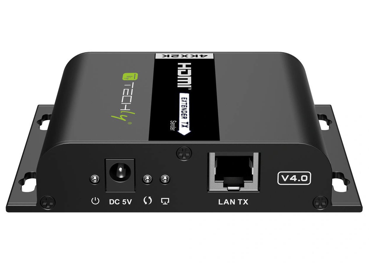 Extender HDMI over IP con PoE IR 4K UHD su Cavo Cat.6 fino a 120m TECHLY - immagine 5