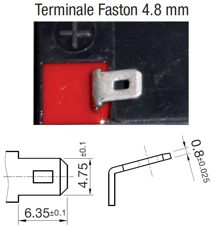 Batteria al Piombo 12V 7,2Ah (Faston 4,8mm) FIAMM - immagine 3