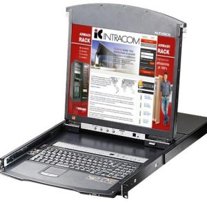 Switch KVM Cat.5E/6 Over IP a 8 porte con LCD 19'' Dual Rail, KL1508AIN ATEN