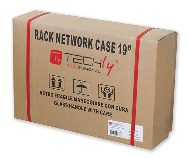Armadio Rack 19'' a muro 9 unità prof.450 Nero da Assemblare Techly TECHLY PROFESSIONAL - immagine 2