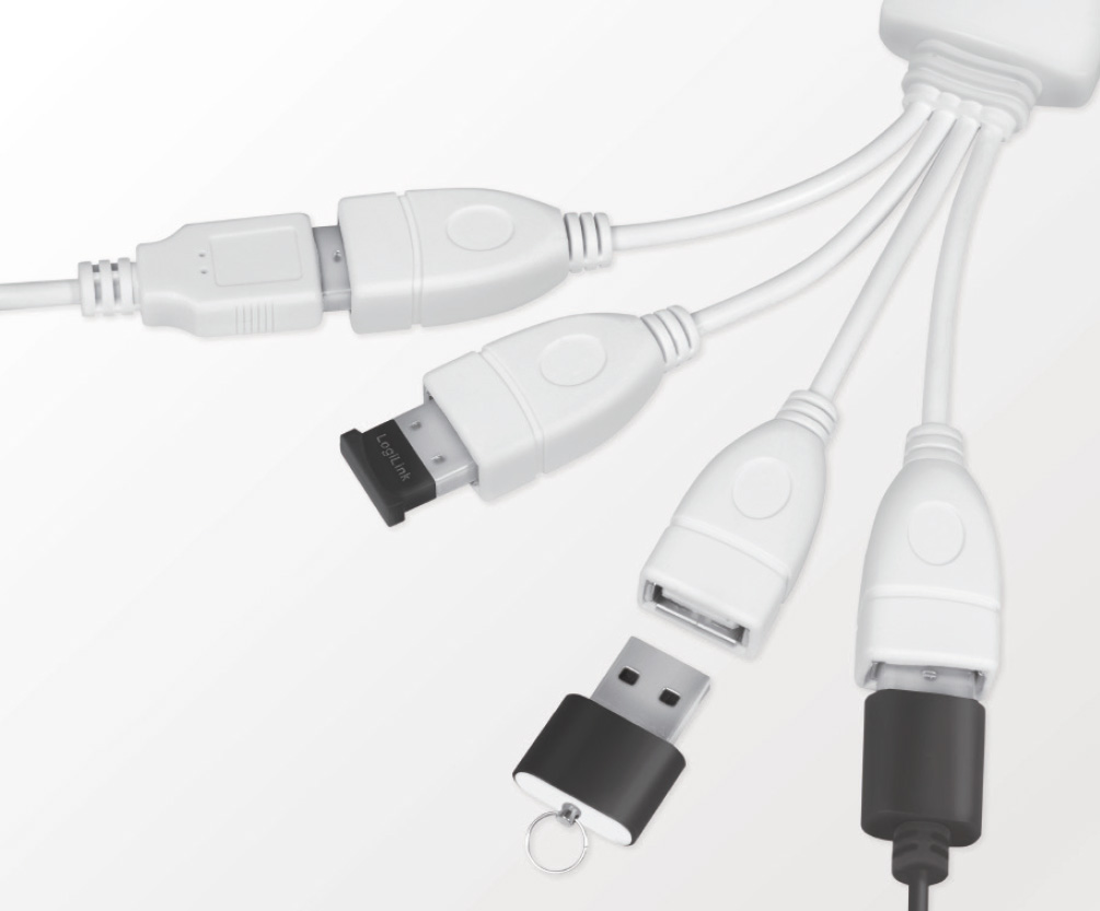 Linq - Hub Auto Alimentato Usb 2,0 Con 8 Porte Nero Con Connettore Per