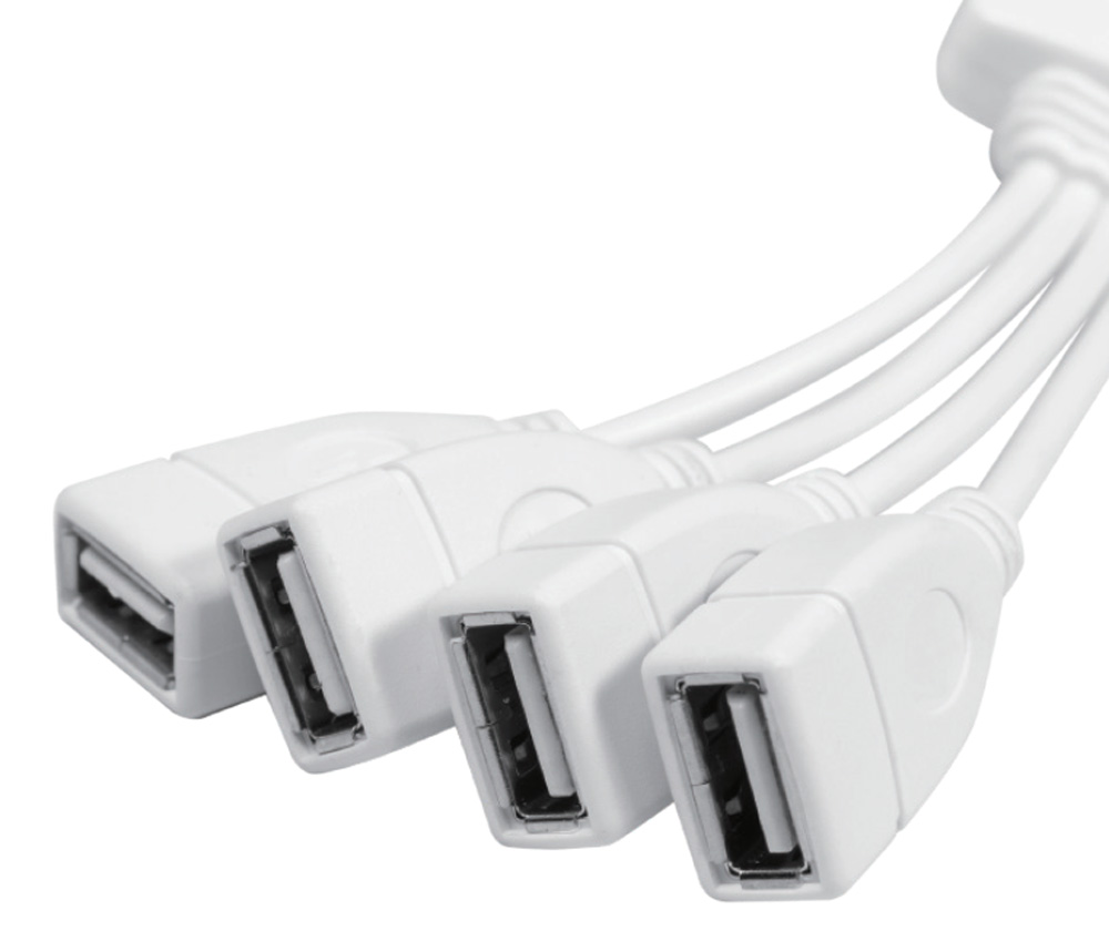 Hub USB 4 Porte Bianco - immagine 2