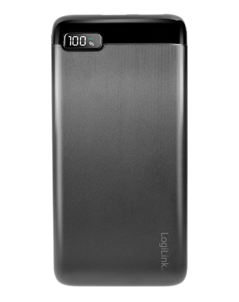 Power Bank 10000 mAh 2x USB-A 1x USB-C™ con Display PD e QC Nero LOGILINK - immagine 4