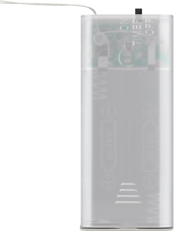 Stringa 20 LED Palle di Neve IP20 Bianco Caldo a Batteria con Timer - immagine 5