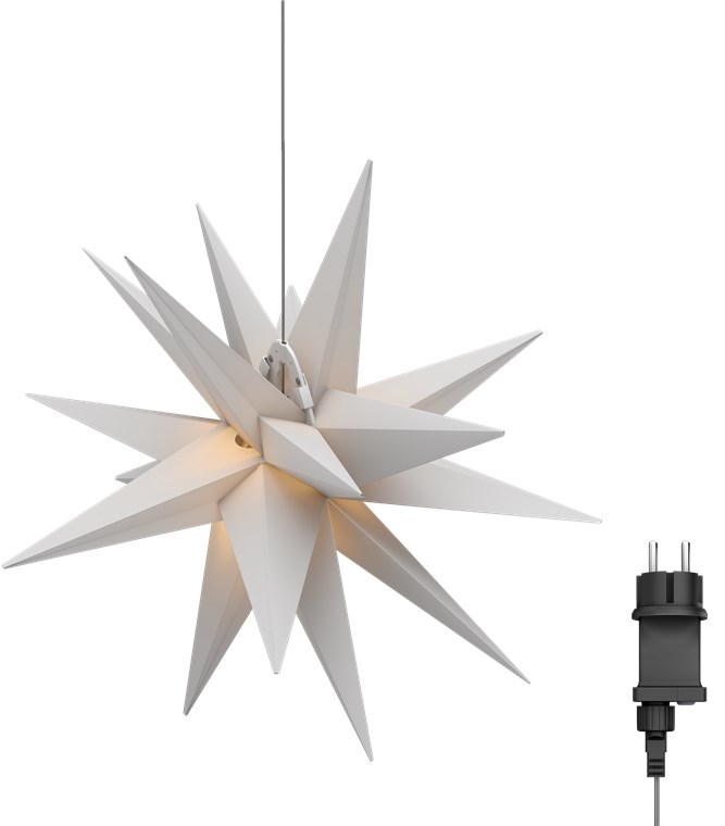Stella di Natale LED 3D ø 56 cm Trasformatore Esterno 4,5V