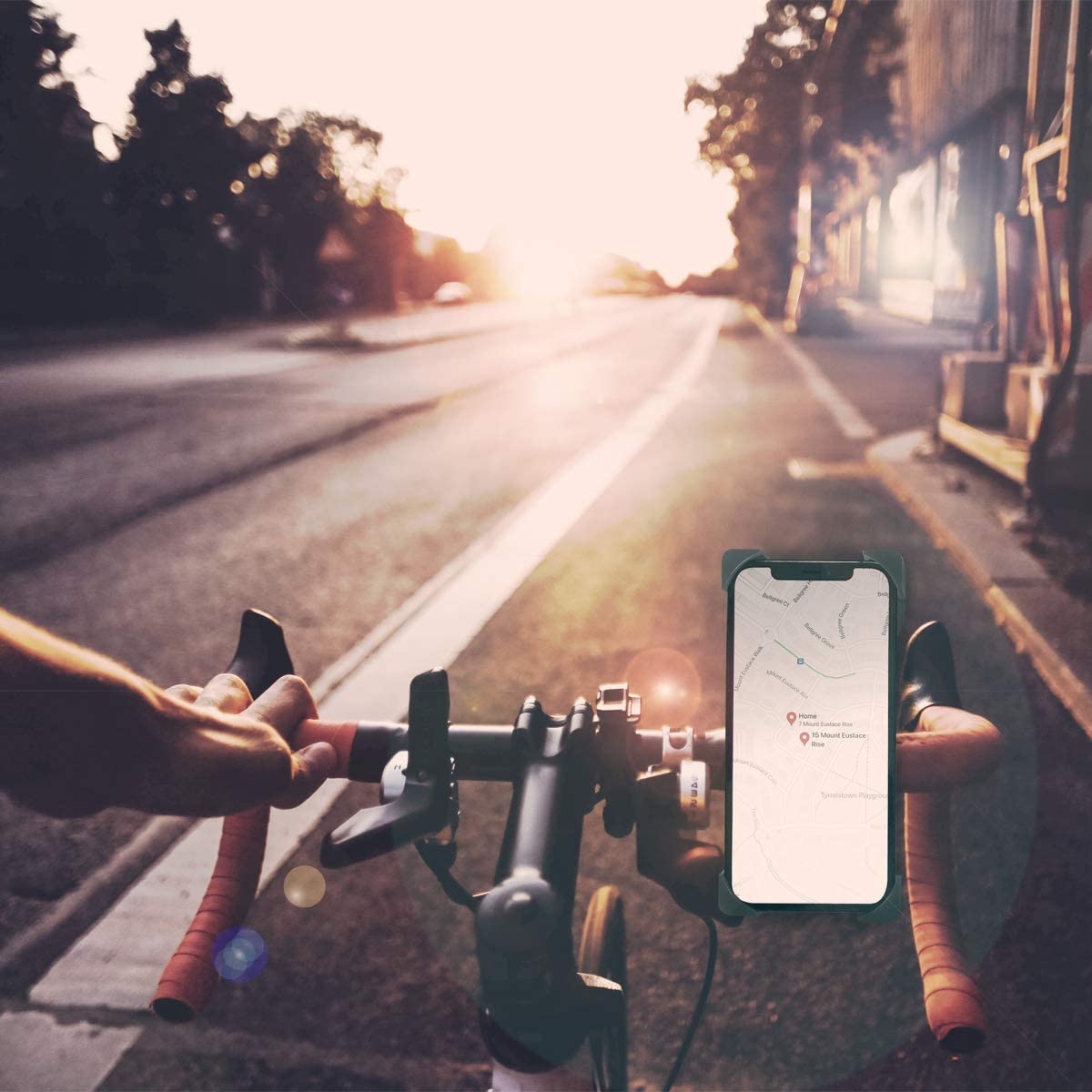 Supporto da Bicicletta per Smartphone Larghezza 60-90mm Doppia Chiusura LOGILINK - immagine 5