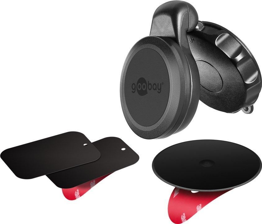 Supporto Magnetico da Auto per Smartphone Universale Nero GOOBAY - immagine 8