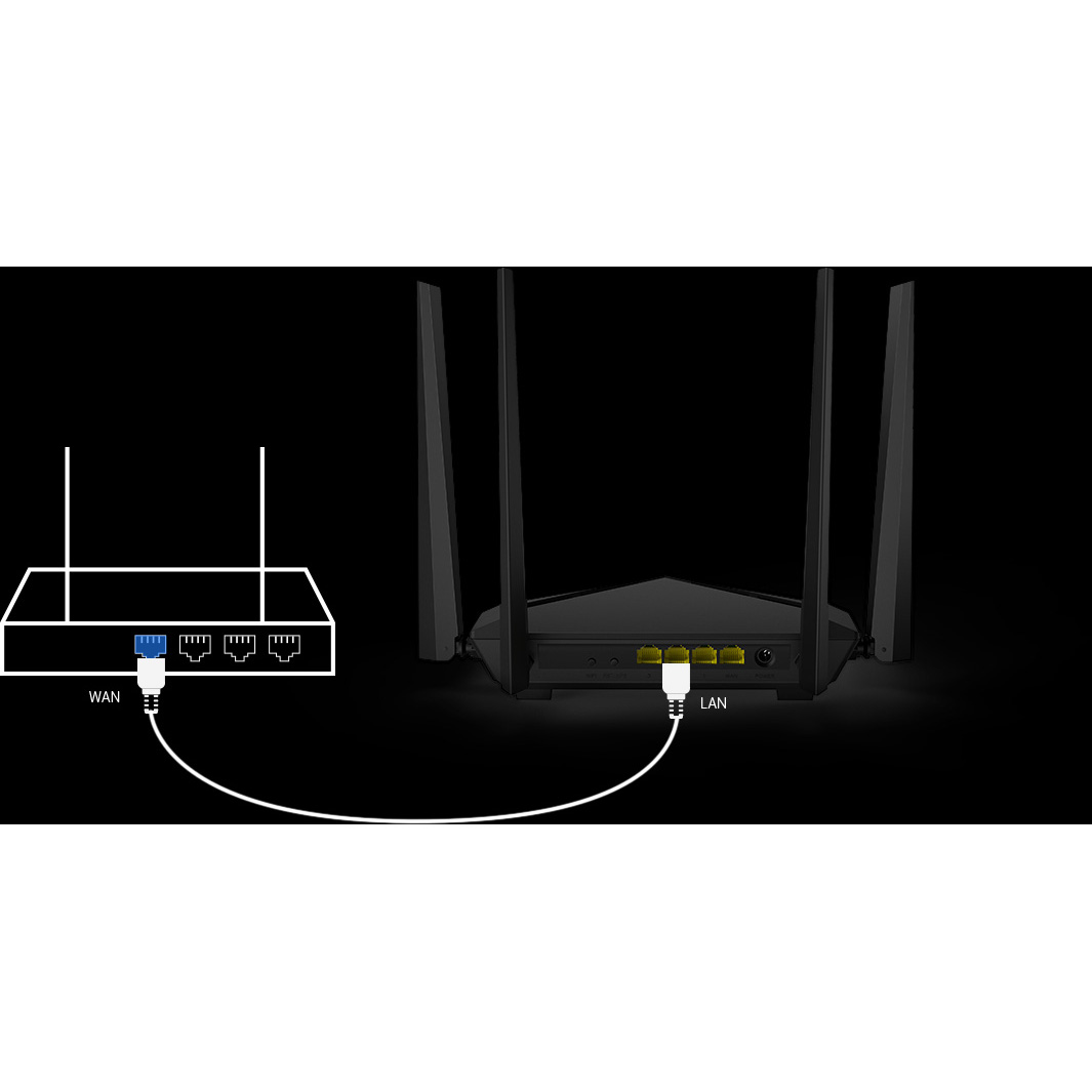 Smart Dual-band Gigabit Wireless Router 4 Antenne AC1200 TENDA - immagine 10
