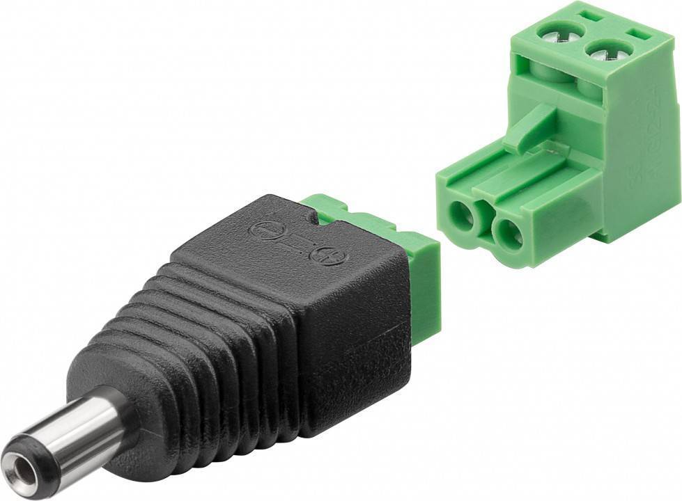 Adattatore Plug DC 5.5x2.10 mm Maschio Terminal Block 2 pin GOOBAY