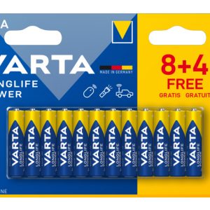 Confezione 12 Batterie Varta Longlife Power Ministilo AAA VARTA