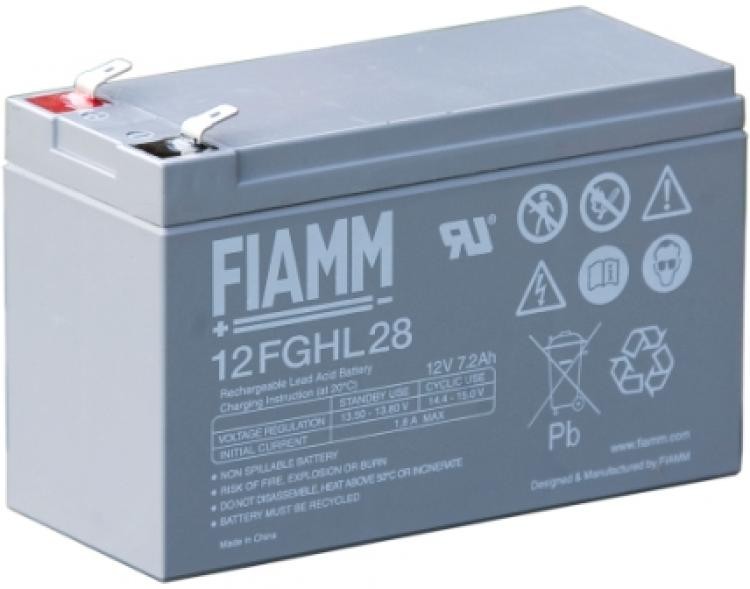 Batteria Piombo-Acido 12V 7,2Ah (Faston 6.3mm) FIAMM