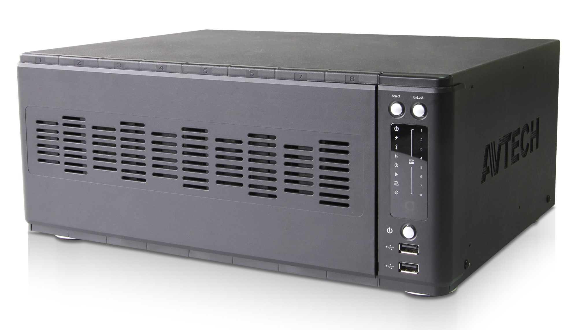 Videoregistratore NVR 36 Canali 8-bay H.265 AVH8536 AVTECH