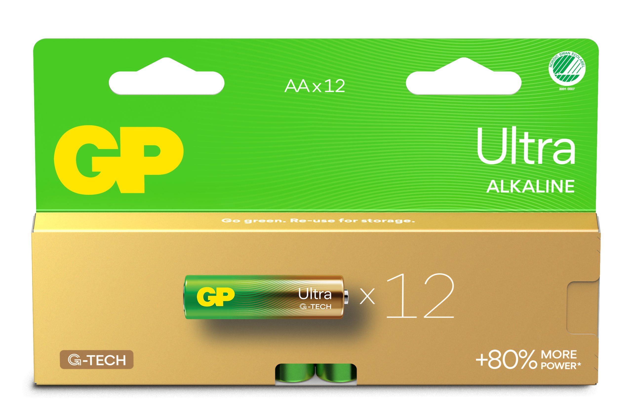 Confezione 12 Batterie GP Ultra Alcaline Stilo AA 15AU/LR6 GP BATTERIES