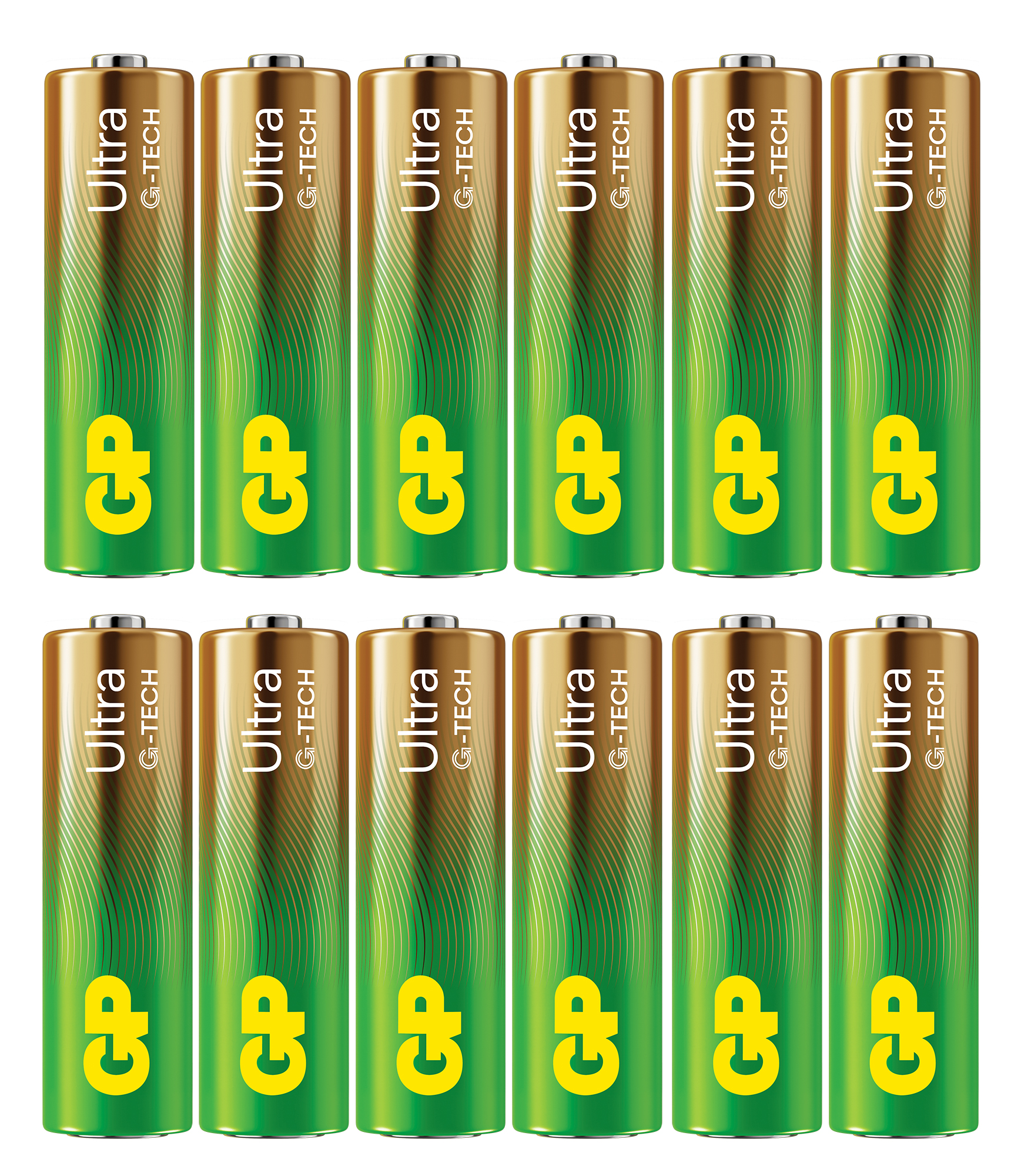 Confezione 12 Batterie GP Ultra Alcaline Stilo AA 15AU/LR6 GP BATTERIES - immagine 2