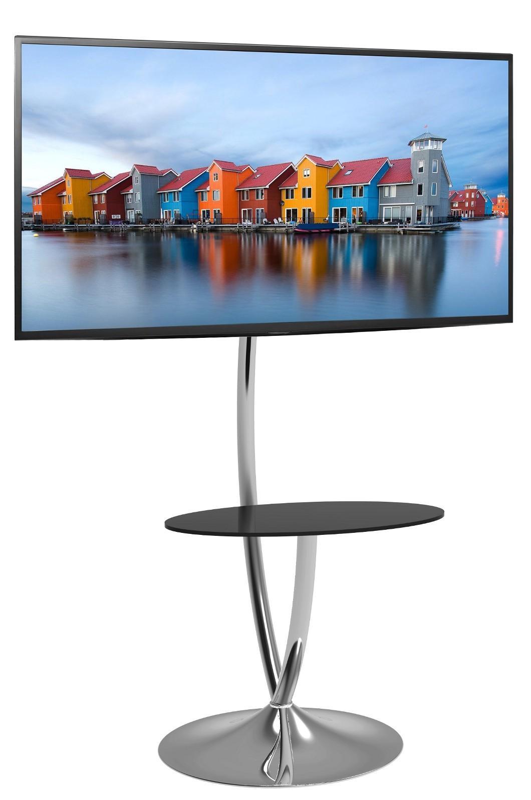 Supporto a Pavimento con Base Rotonda e Mensola per TV LCD/LED 32-70'' TECHLY - immagine 5