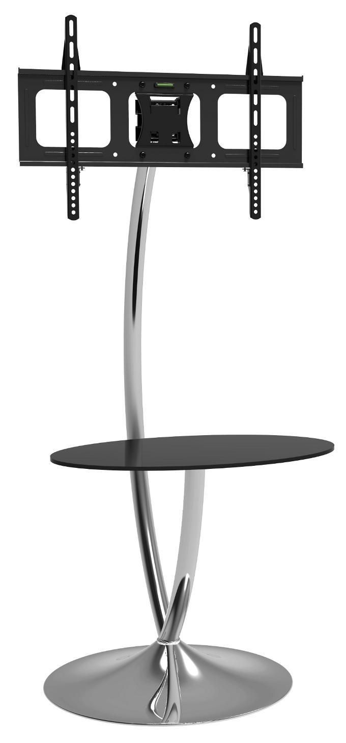 Supporto a Pavimento con Base Rotonda e Mensola per TV LCD/LED 32-70'' TECHLY