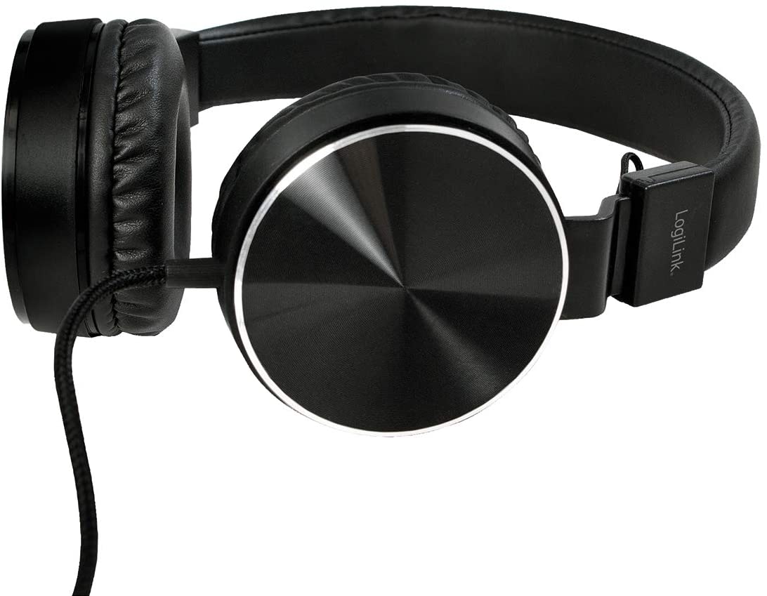 Cuffie Stereo Eleganti e Pieghevoli Alta Qualità e Comfort Elevato Nero LOGILINK - immagine 3
