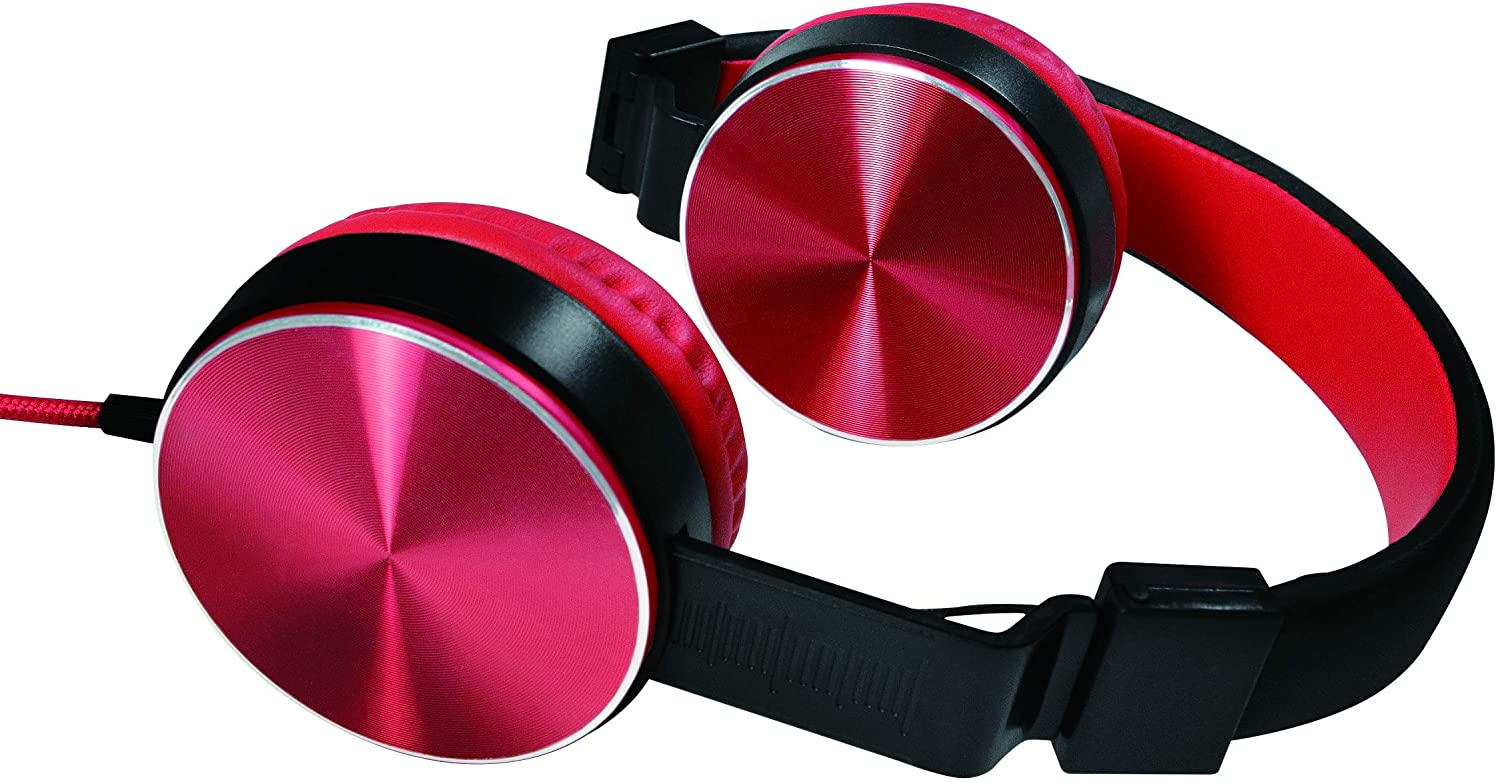 Cuffie Stereo Eleganti e Pieghevoli Alta Qualità e Comfort Elevato Rosso LOGILINK - immagine 3