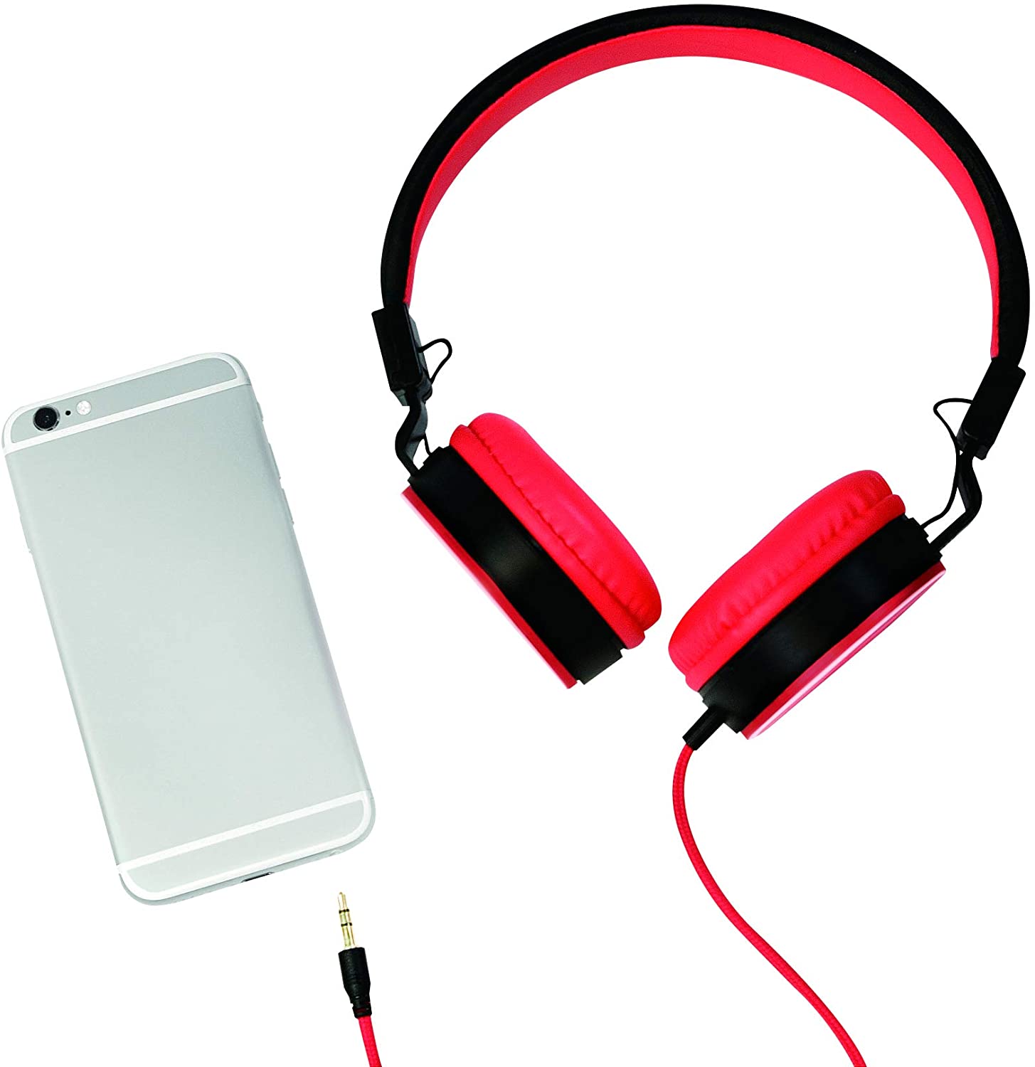 Cuffie Stereo Eleganti e Pieghevoli Alta Qualità e Comfort Elevato Rosso LOGILINK - immagine 6