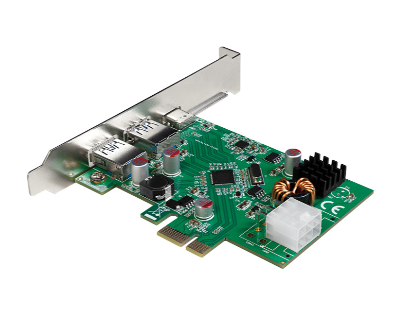 Scheda PCI Express USB 3.2 Gen1x1, 1x USB-C™ PD 3.0 e 2x USB 3.0 LOGILINK - immagine 2