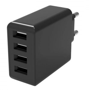 Caricatore da Muro a 4 porte con USB tipo A 24W FONTASTIC