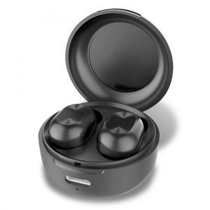 Auricolari Wireless Bluetooth con Custodia di Ricarica Nero FONTASTIC