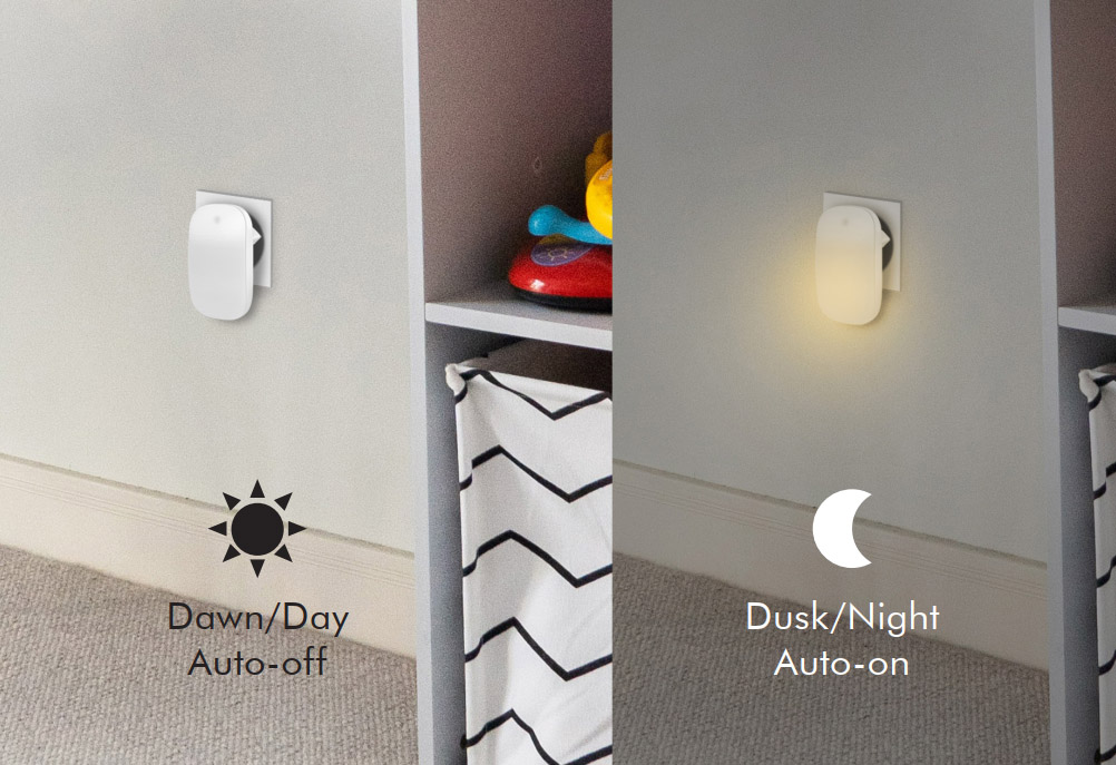 Luce Notturna LED con Sensore Crepuscolare Bianco Caldo LOGILINK - immagine 4