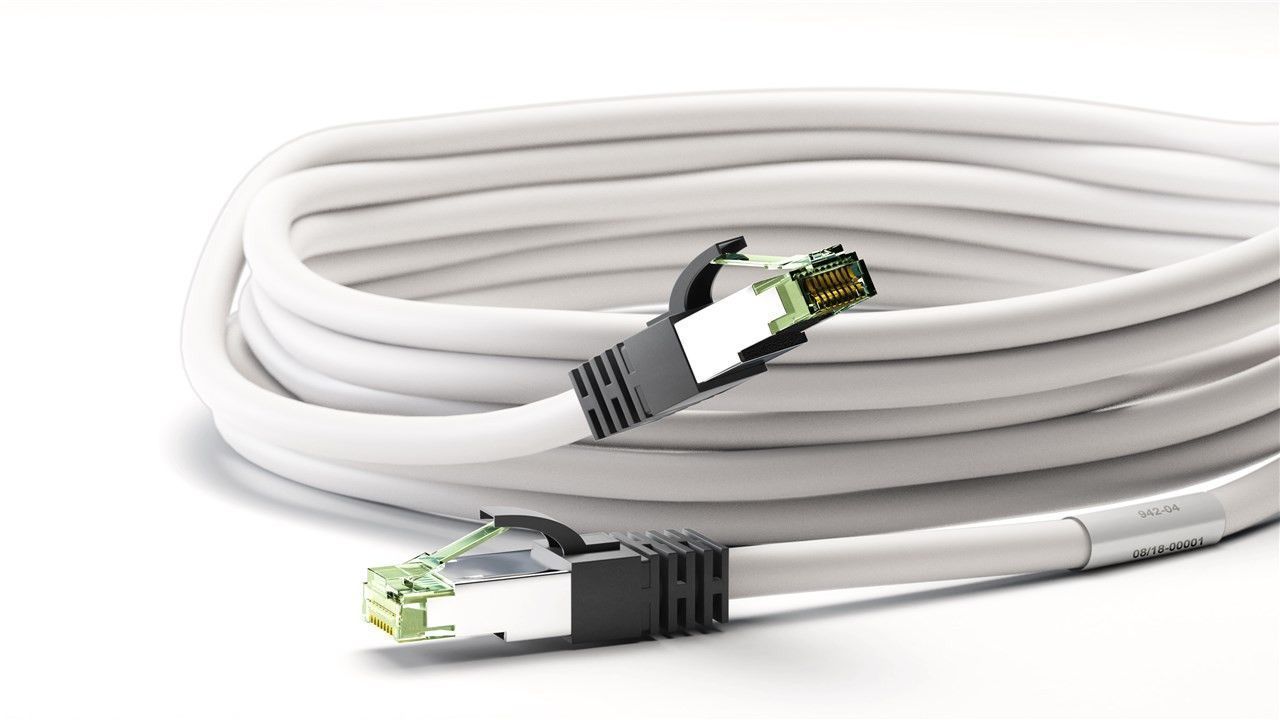 Cavo di rete Patch in rame Cat. 8.1 Bianco SFTP LSZH 1m GOOBAY - immagine 5