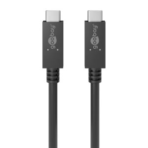 Cavo SuperSpeed USB-C&trade; Maschio/USB-C&trade; Maschio 100W PD 0.5m Nero GOOBAY