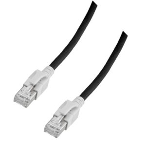 Cavo di Rete Patch in Rame SFTP Cat. 6A Nero con Led Tracciamento 5m OEM