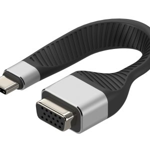Cavo Corto Piatto USB-C&trade; Maschio a VGA Femmina FPC 11,95 cm TECHLY