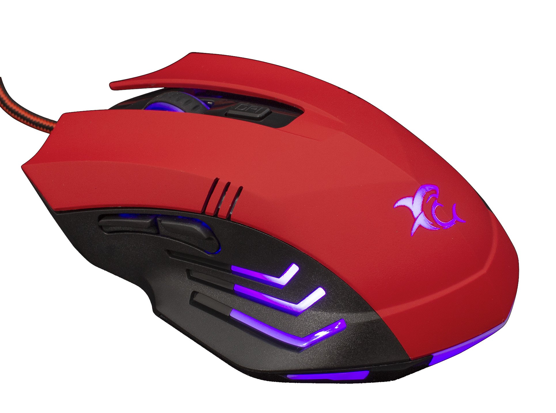 Mouse Gaming USB 3200dpi 6 Tasti Hannibal-2 GM-3006 Rosso WHITE SHARK - immagine 3