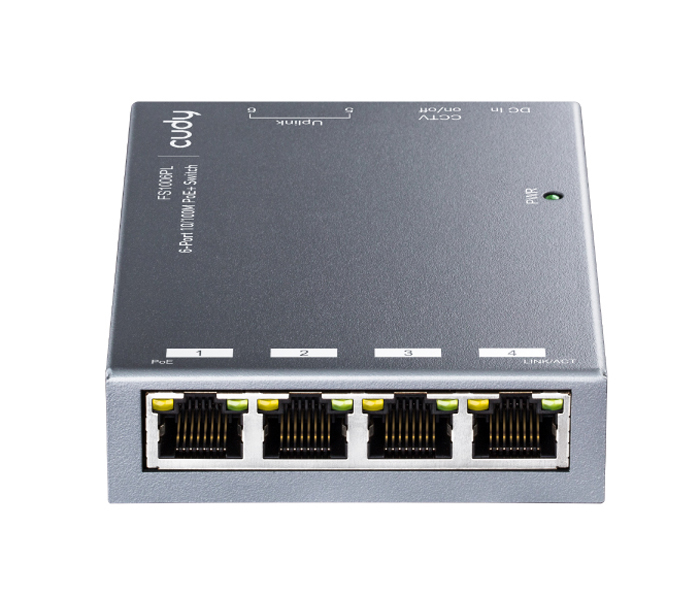 Switch PoE+ a 6 porte 10/100M, FS1006PL CUDY - immagine 3