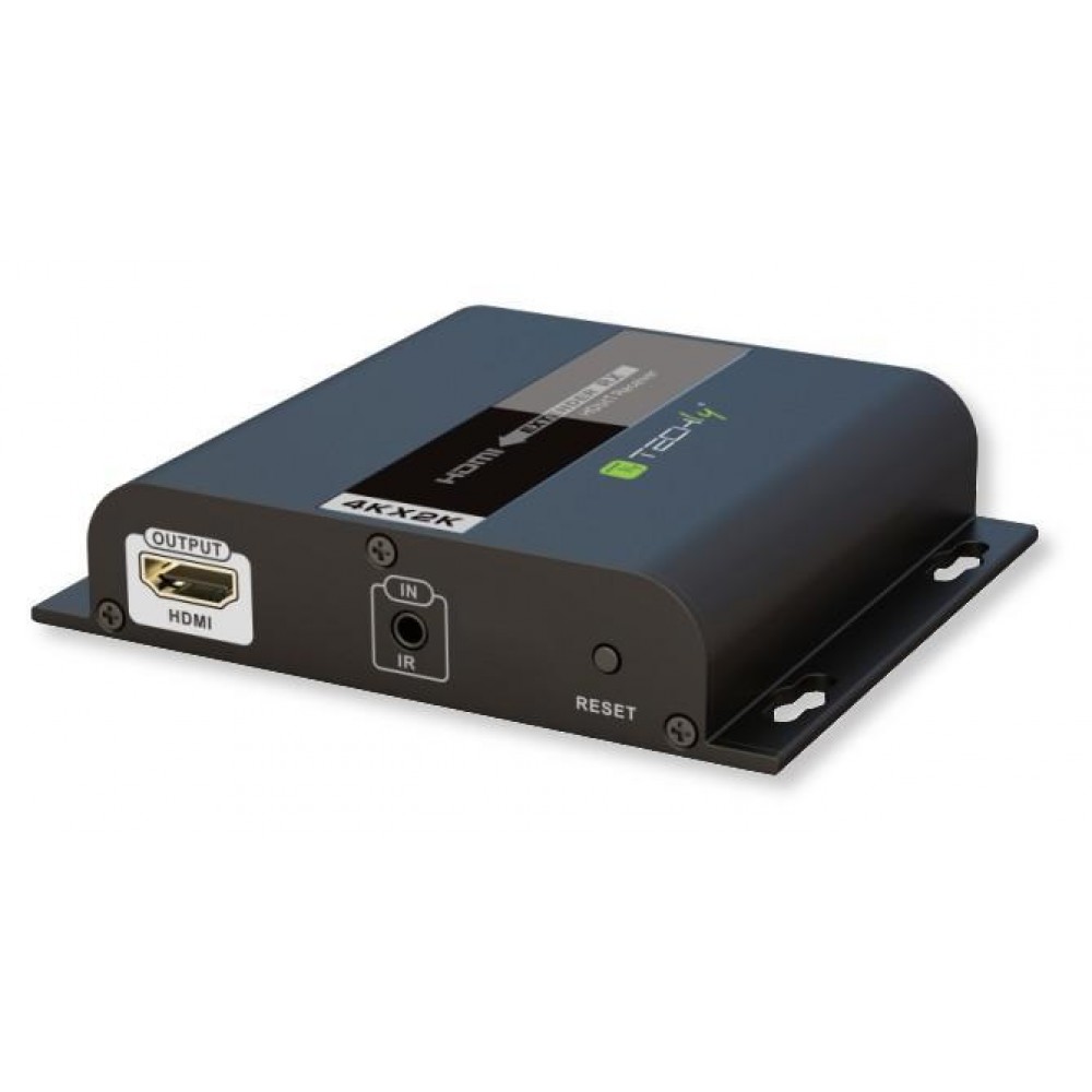 Ricevitore Aggiuntivo Extender HDMI 4K UHD IR Cavo Cat.6 120m TECHLY